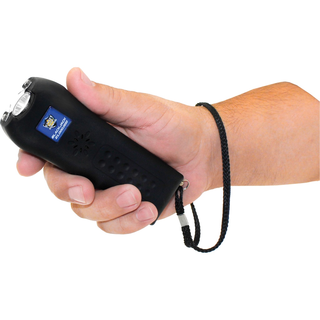 Squeeze-Guard Triple-Defense Stun Gun - Midnight Black