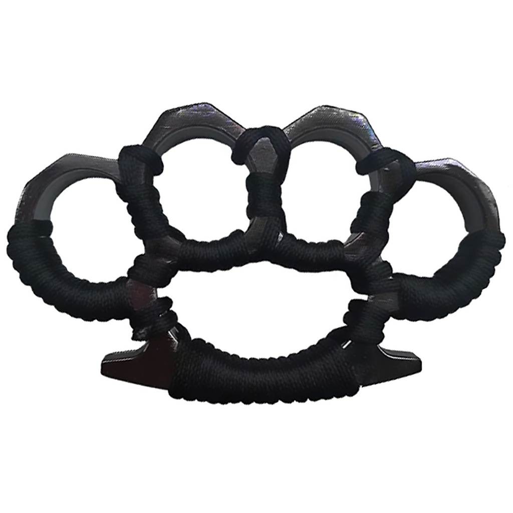 GripMaster Cord-Wrap Enhanced-Hold Metal Knuckles - Black