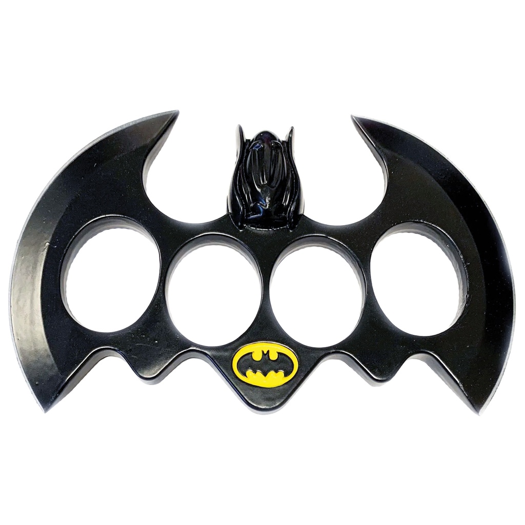 Darkwing Dual-Blade Brass Knuckle Knife - Midnight Black