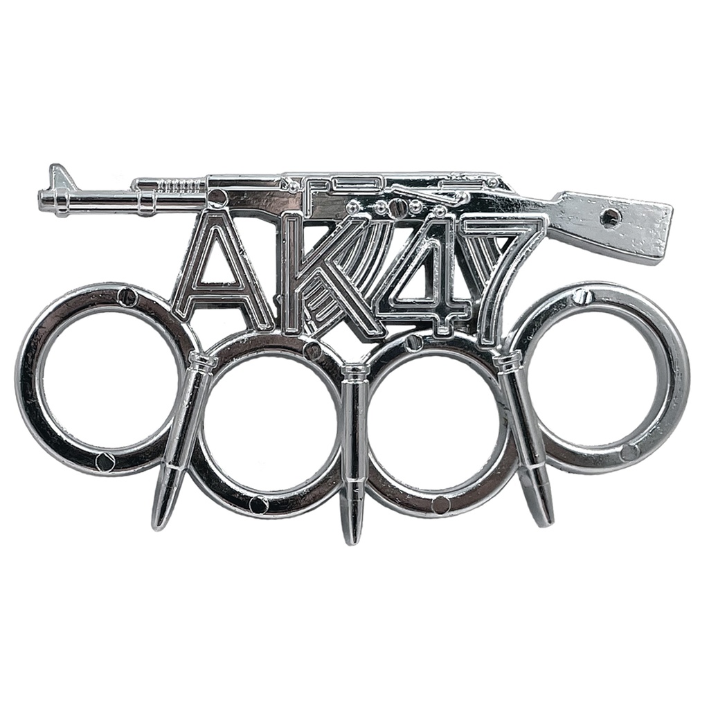 Kalashnikov Tribute Four-Finger Knuckle Duster - Silver