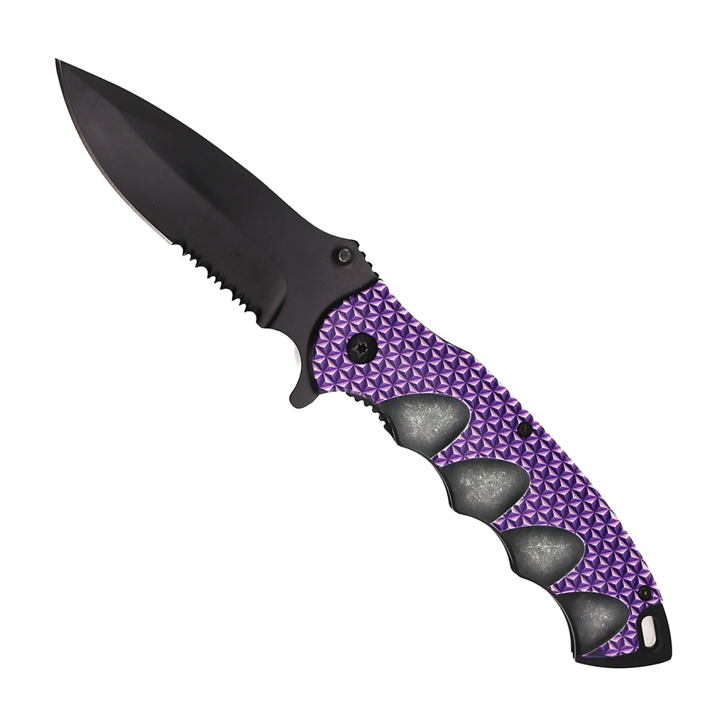Spectral Grip Quick-Start Spring-Assisted Knife - Purple