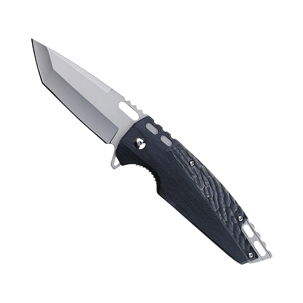 Obsidian Edge Quick-Deploy Spring Assisted Knife - Matte Black