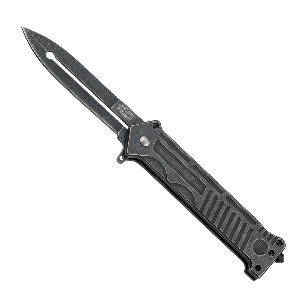 Stealth Breaker Quick-Deploy Spring Assisted Knife - Stonewash Black
