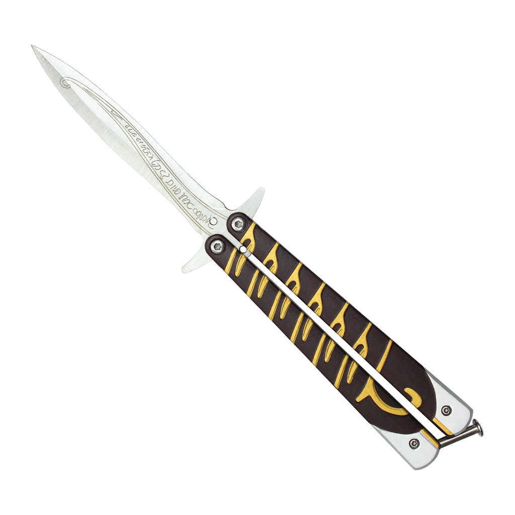 Elven Script Lineage Collector Butterfly Trainer - Brown Gold