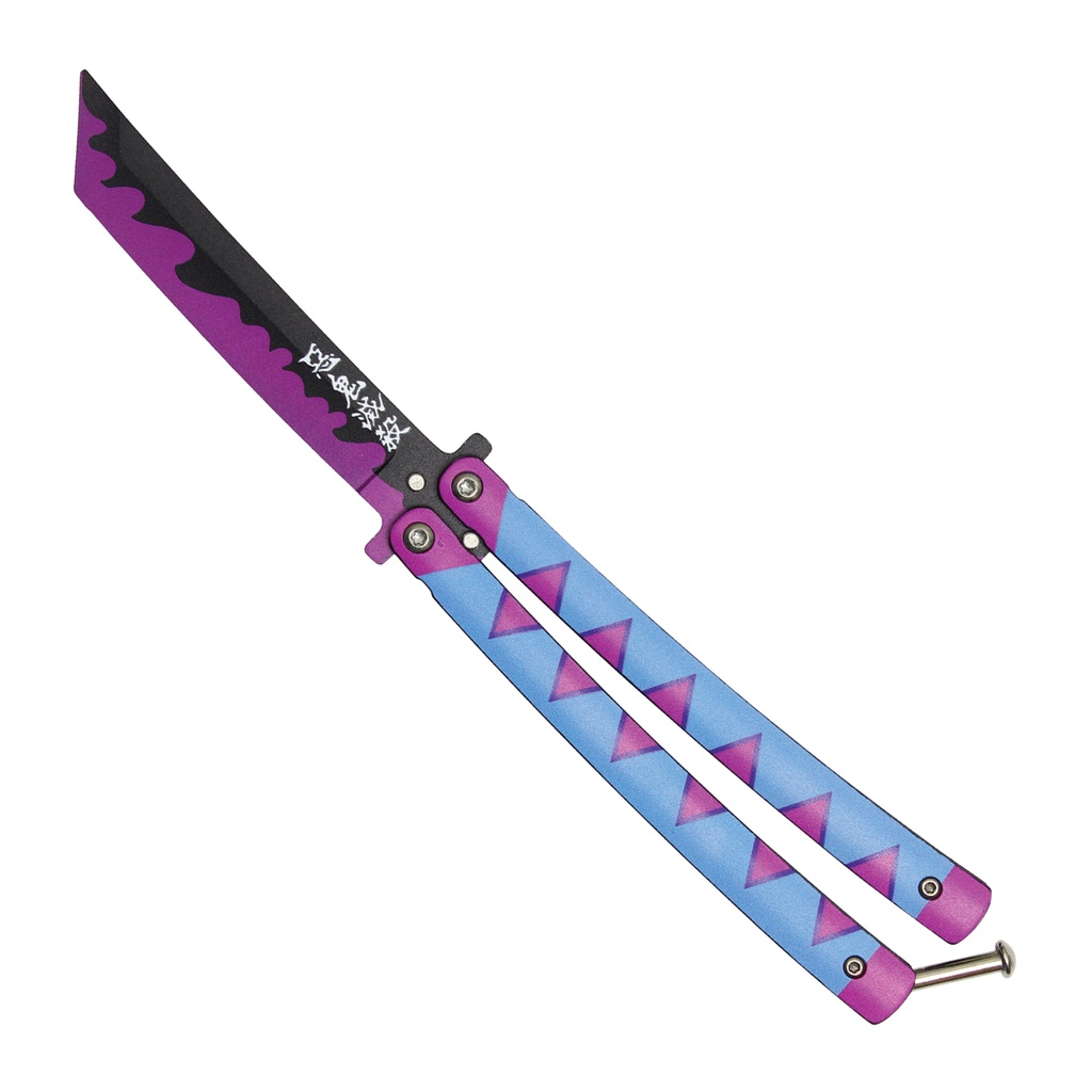 Love Hashira Tribute Balanced Butterfly Trainer Knife - Pastel Aluminum