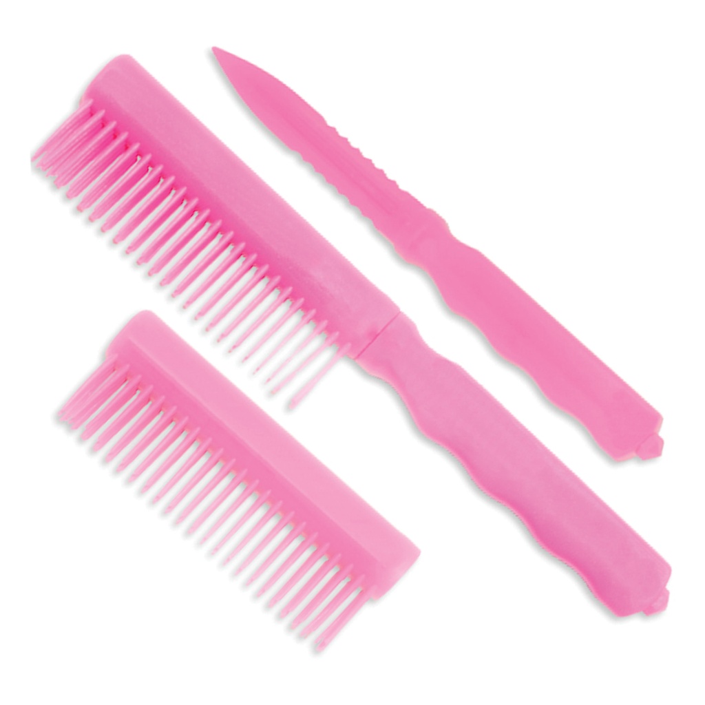 Neon Mirage Covert Comb Knife - Pink ABS