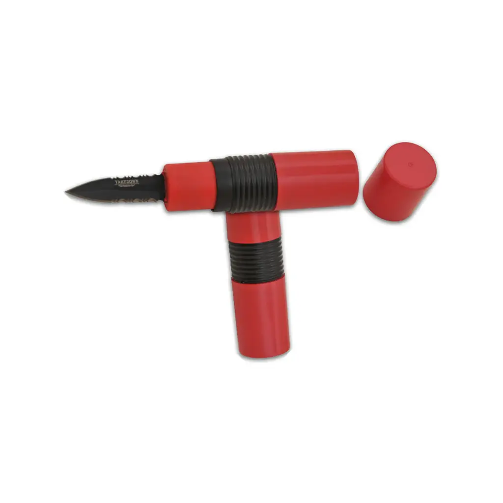 Redline Covert Micro Hidden Knife - Red Handle