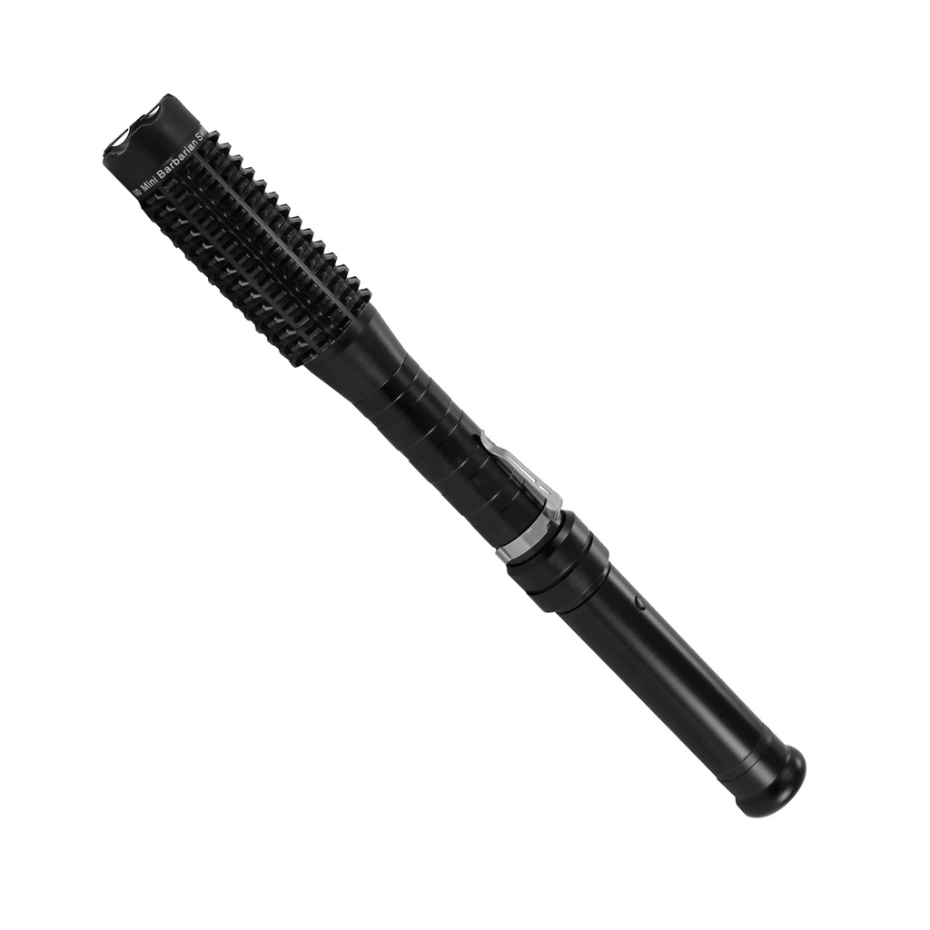 Urban Sentinel Triple-Stun Baton Flashlight - Midnight Black Aluminum