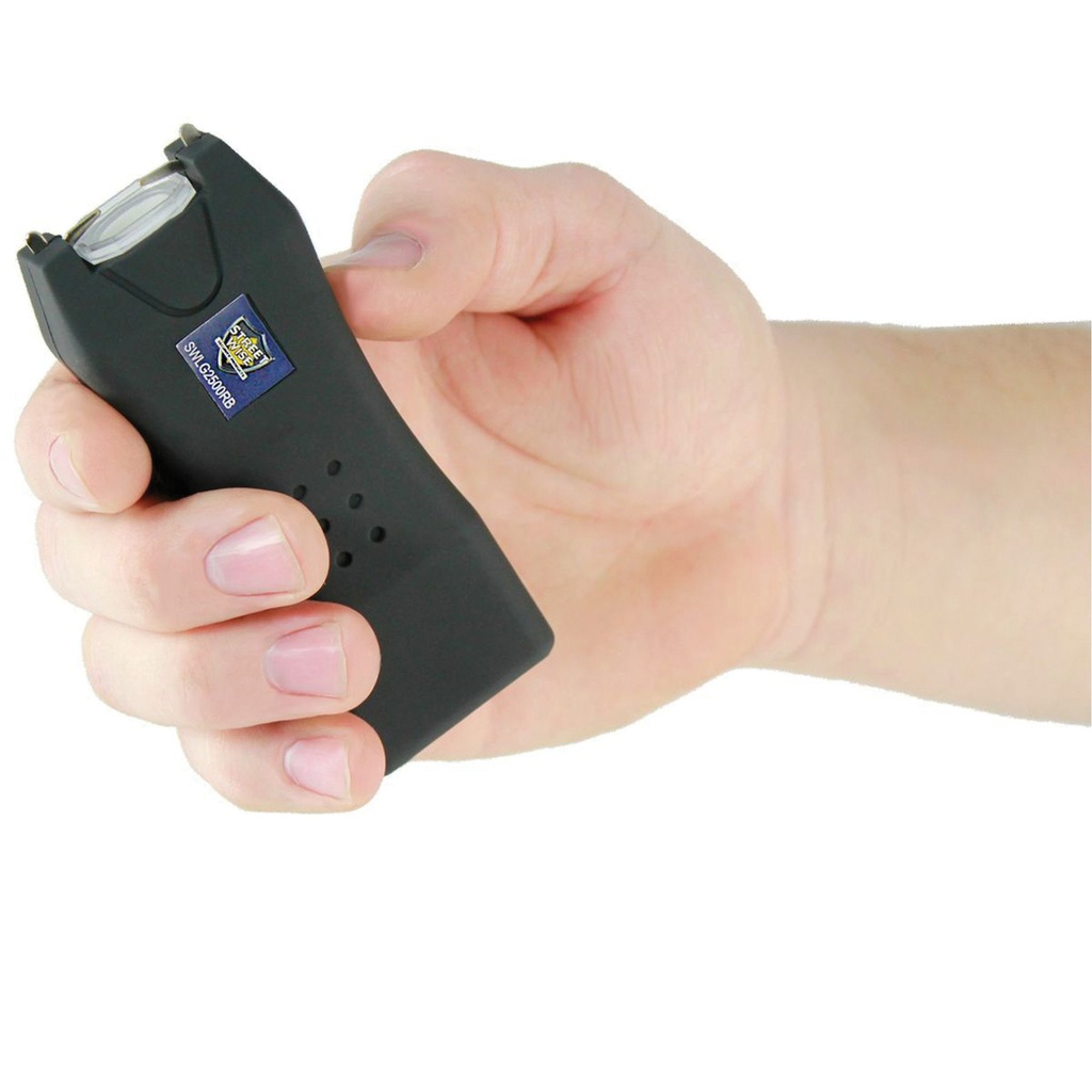 Stealth Life Guard Slim Rechargeable Stun Gun - Rubberized Black