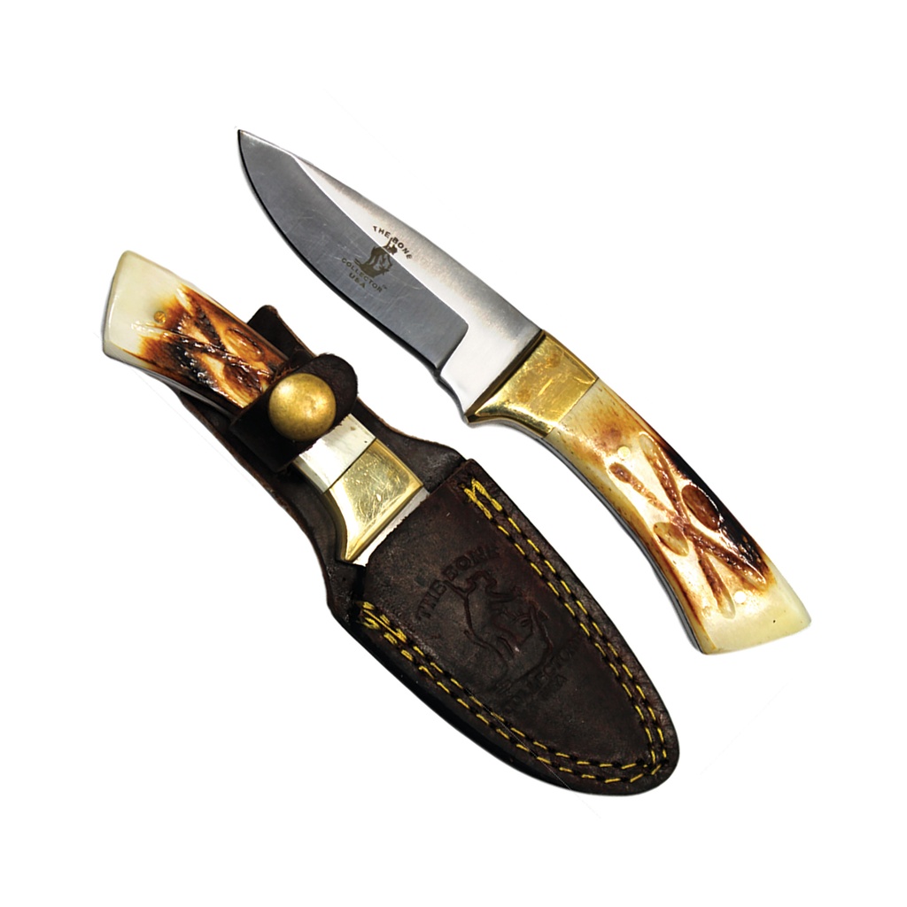 Heritage Edge Compact Skinning Knife - Polished Bone