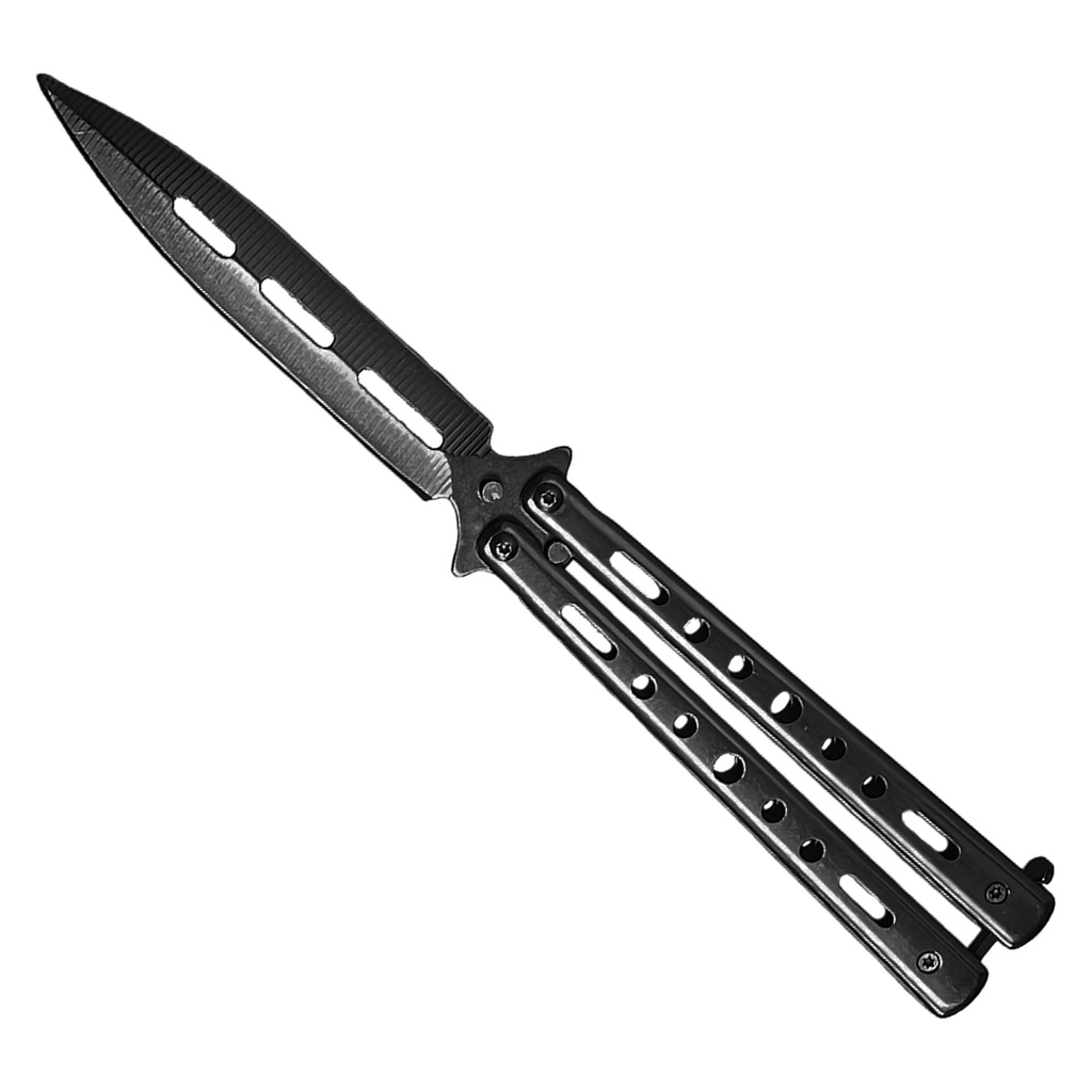 Shadow-Balance Precision Butterfly Knife - Matte Black