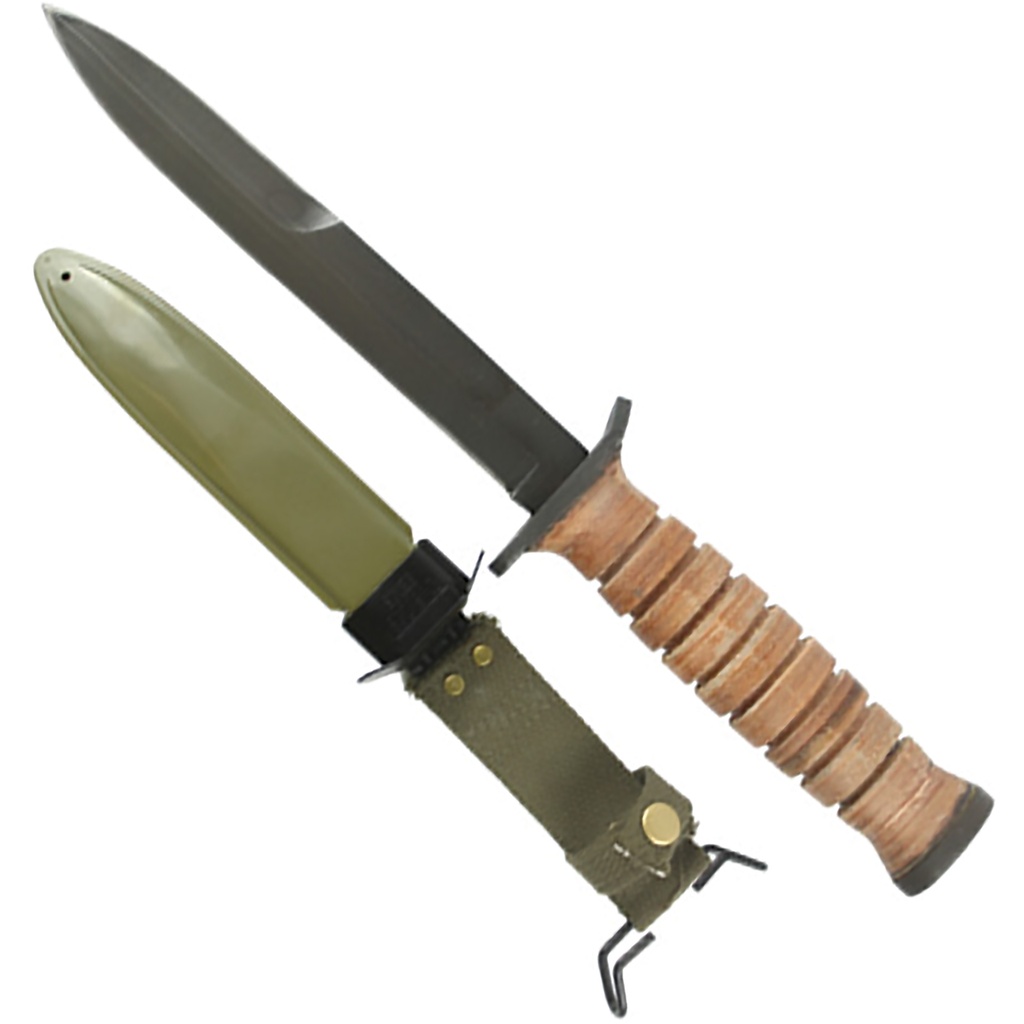 Service-Era Sentinel Bayonet Knife - Leather Handle