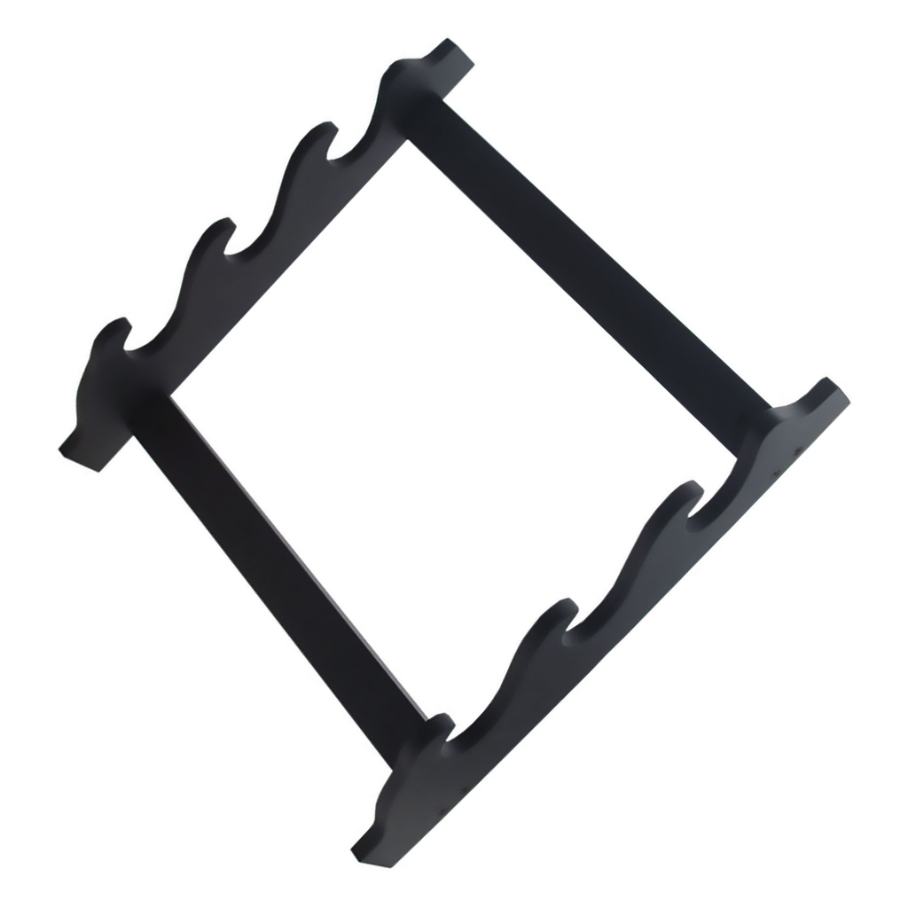 Waveform Triple-Display Sword Wall Rack - Black
