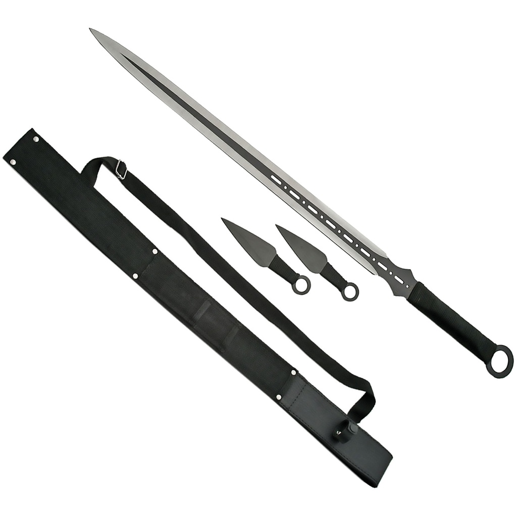 Shadow Rhythm Duo Ninja Training Sword Set - Black Cord