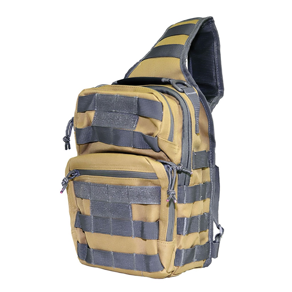 Urban Range Quick-Access Tactical Sling Bag - Tan/Gray