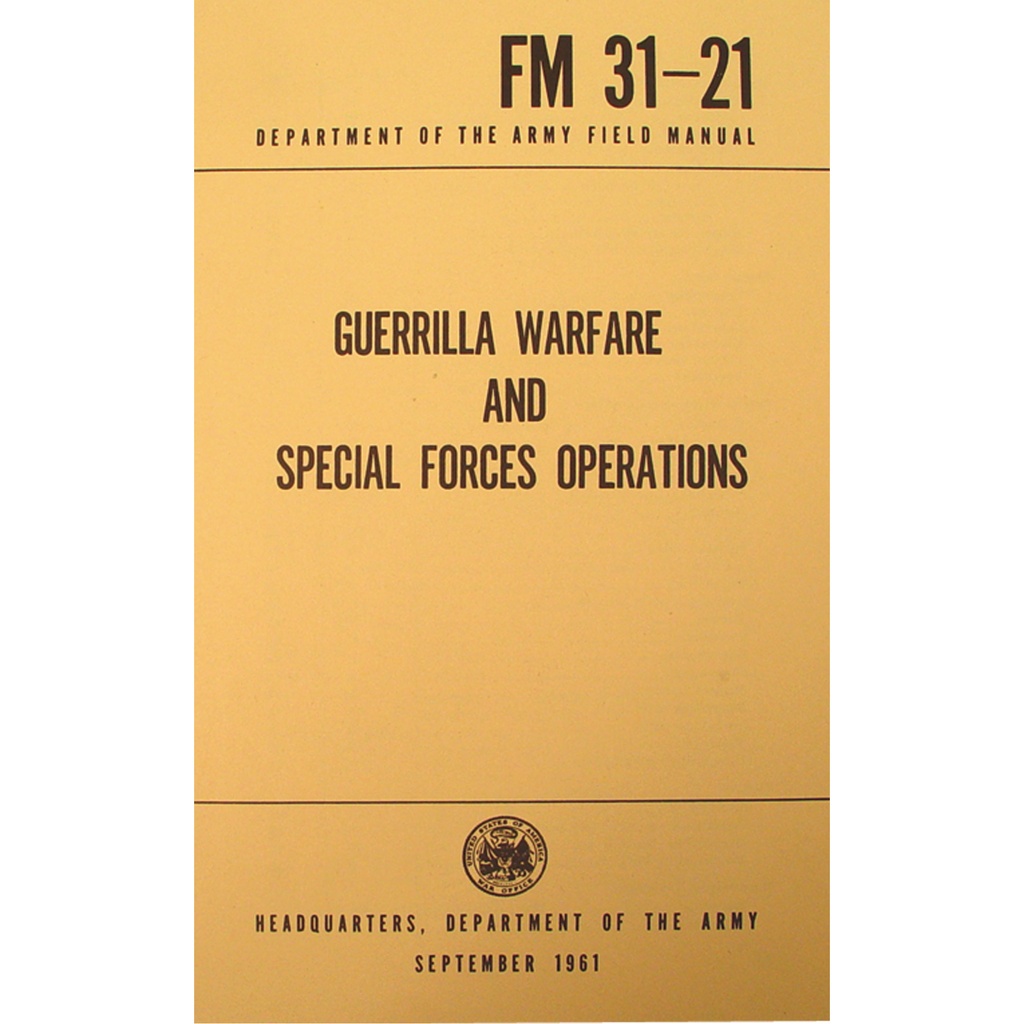 Cold War Doctrine Guerrilla Warfare Training Manual - Yellow Cover