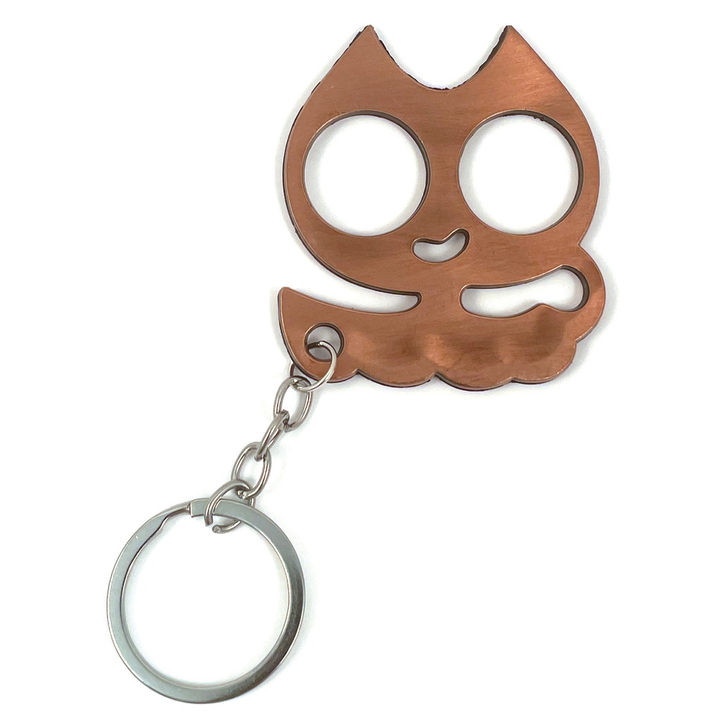 No More Nice Kitty Micro Cat Self-Defense Keychain - Copper
