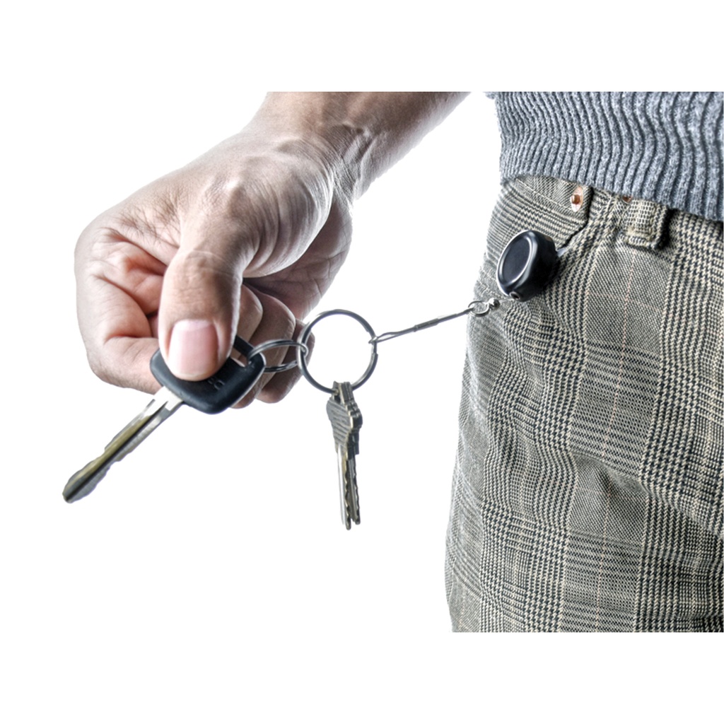 StealthLink Quick-Draw Retractable Pepper Spray Reel - Black