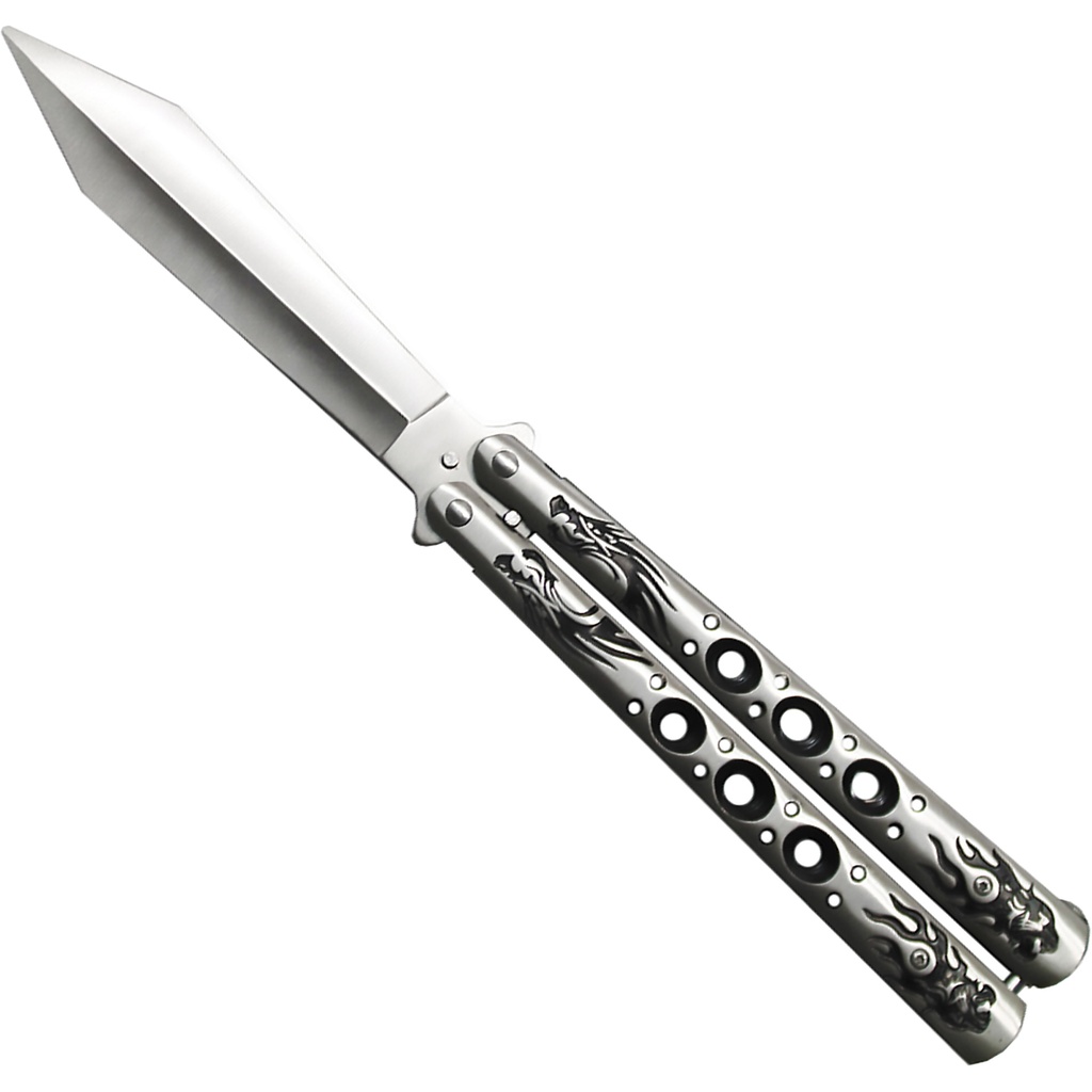 Dragonwing XL Gladiator Trainer Butterfly Knife - Black Steel