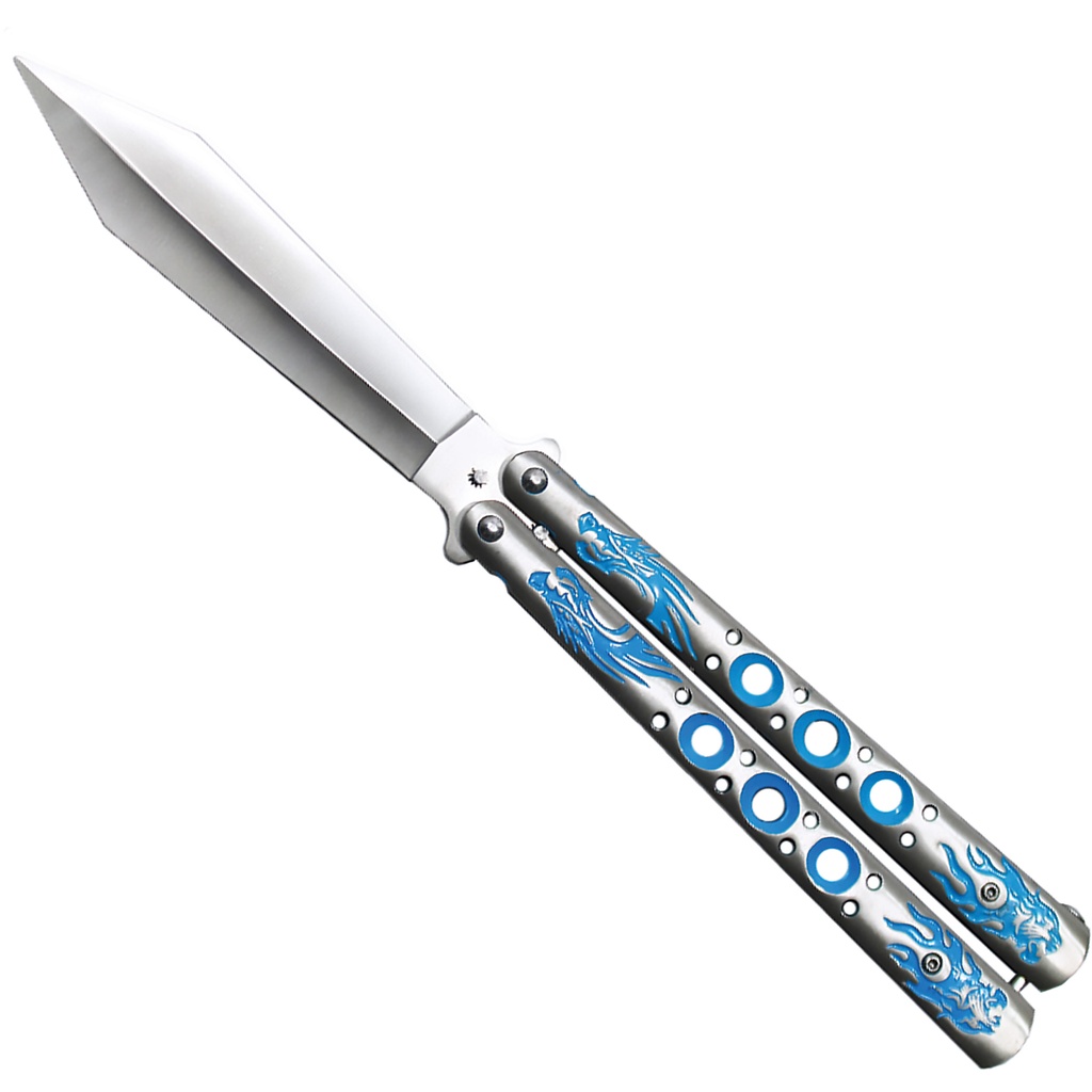 Dragonwing Gladiator-Flow Butterfly Knife Trainer - Blue Steel