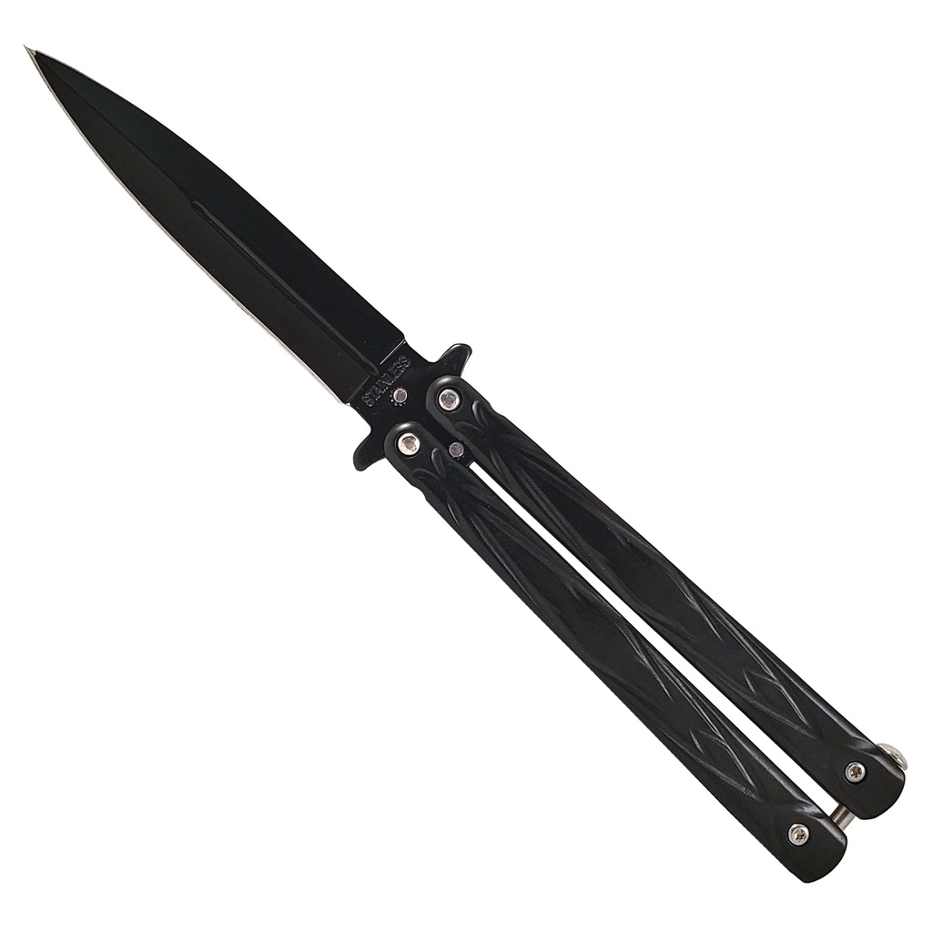 Shadow Dagger Balanced-Action Butterfly Knife - Matte Black
