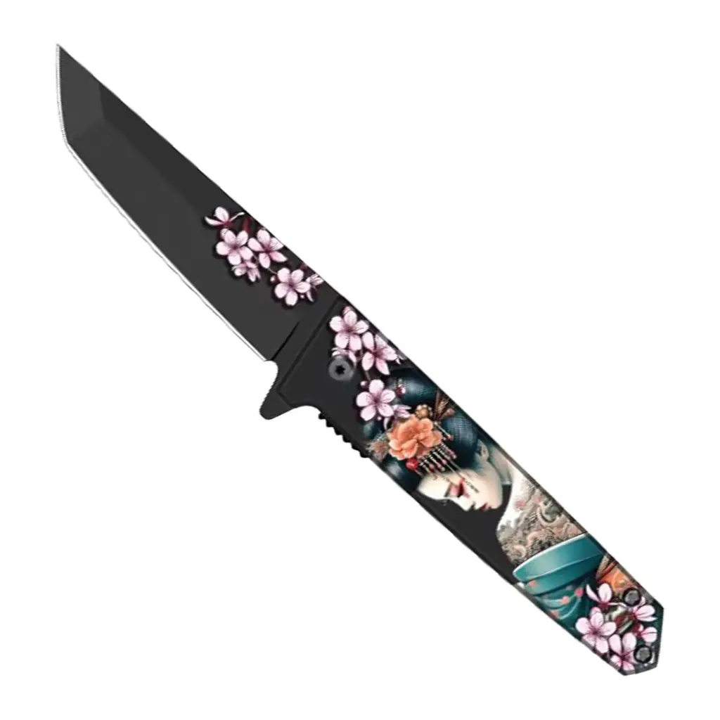 Sakura Strike Quick-Deploy Tanto Knife - Matte Black
