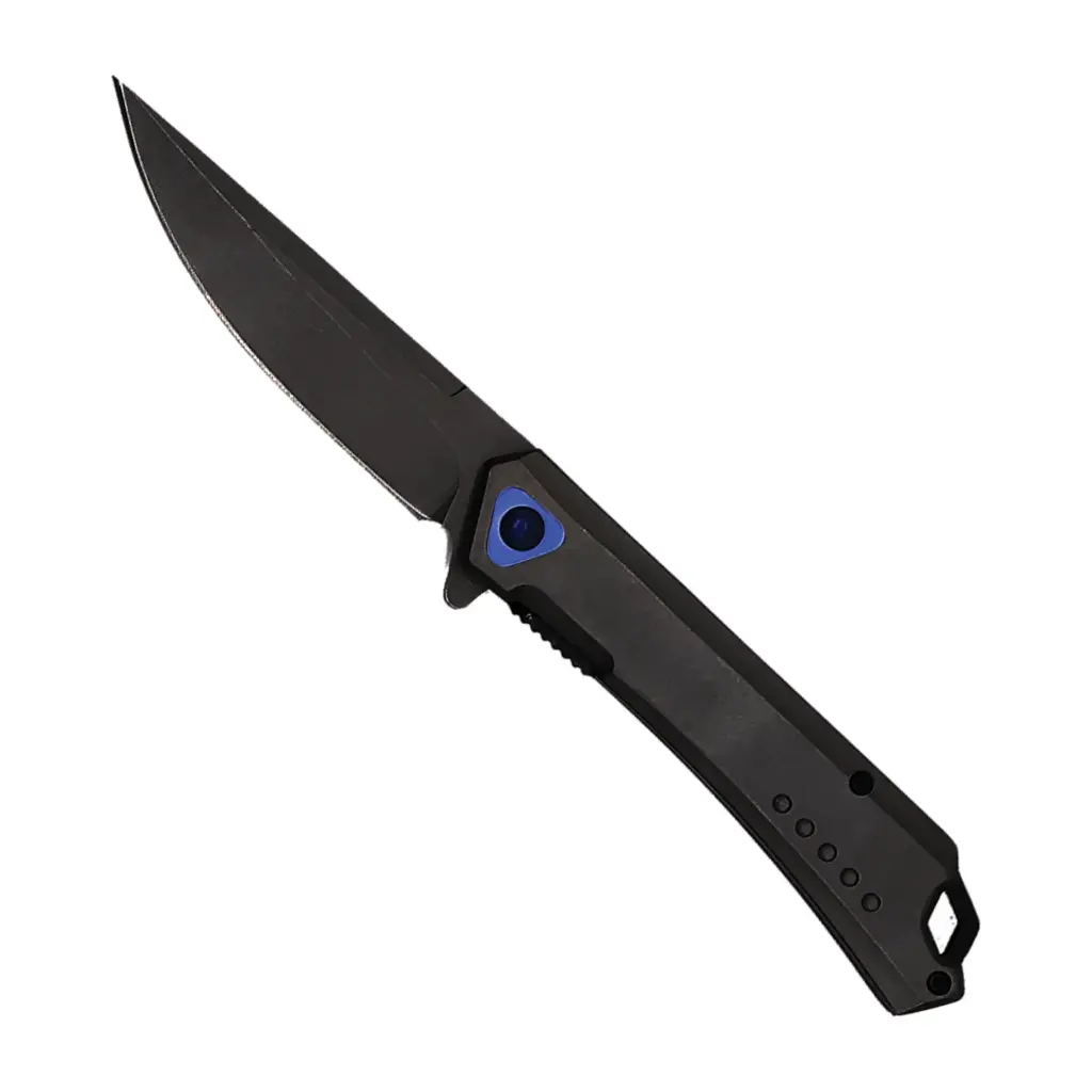 Halo Point Quick-Deploy EDC Assisted Knife - Black Blade