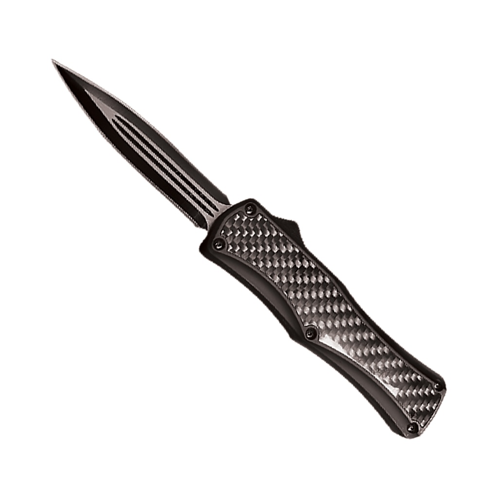 Stealth Weave Rapid-Action OTF Knife - Carbon Fiber Black