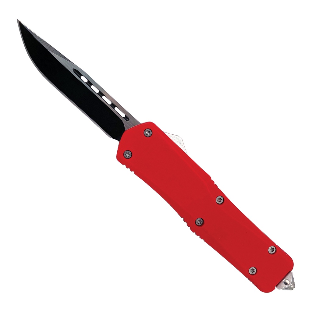 Smooth Operator Quick-Deploy OTF Knife - Red Handle
