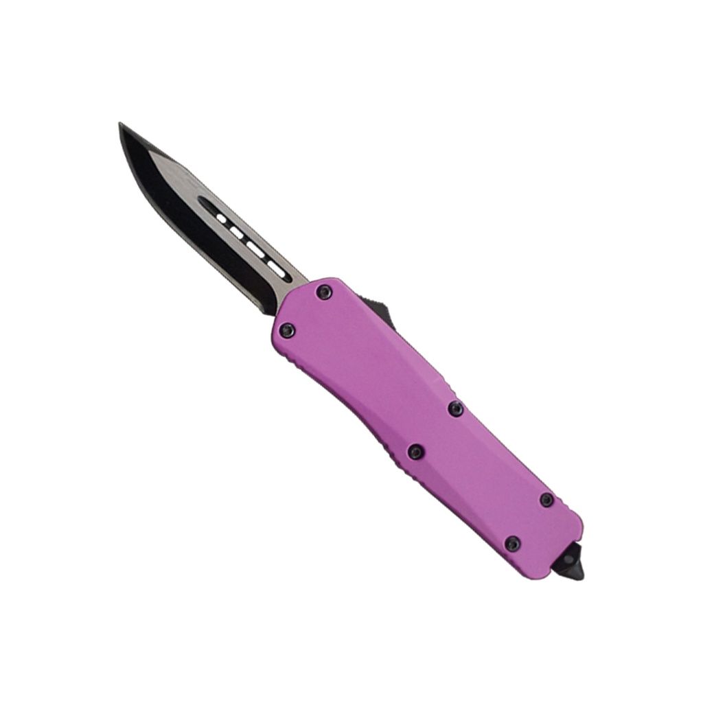 Violet Ghost Covert OTF Knife - Purple Aluminum