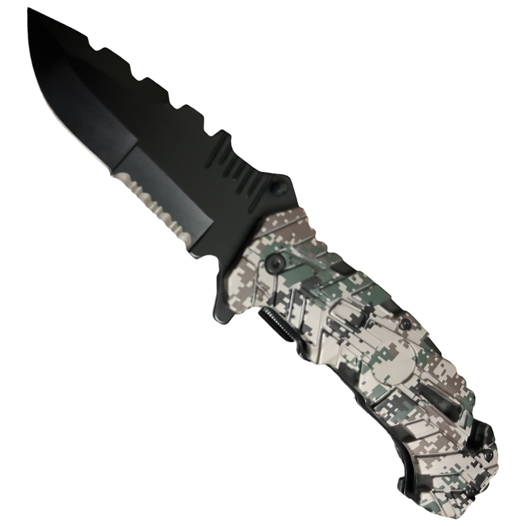 Digital Recon Rapid-Deploy Spring Assisted Knife - Camo