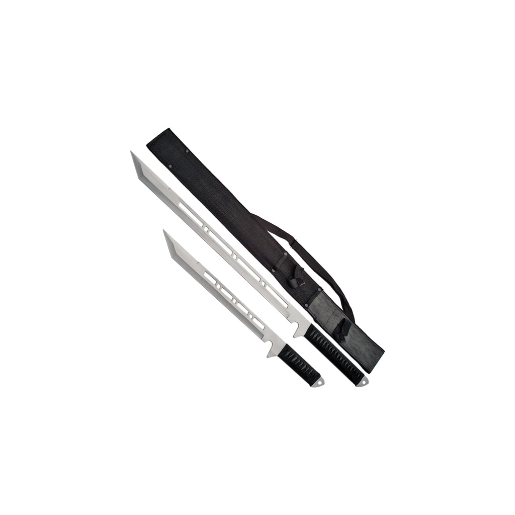Shadow Twins Dual-Length Sword Set - Black/Silver