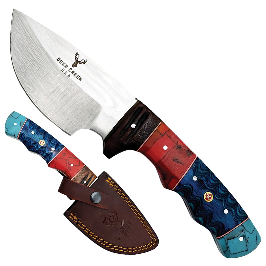 Creekstone Field-Pro Fixed Blade Hunting Knife - Turquoise Resin