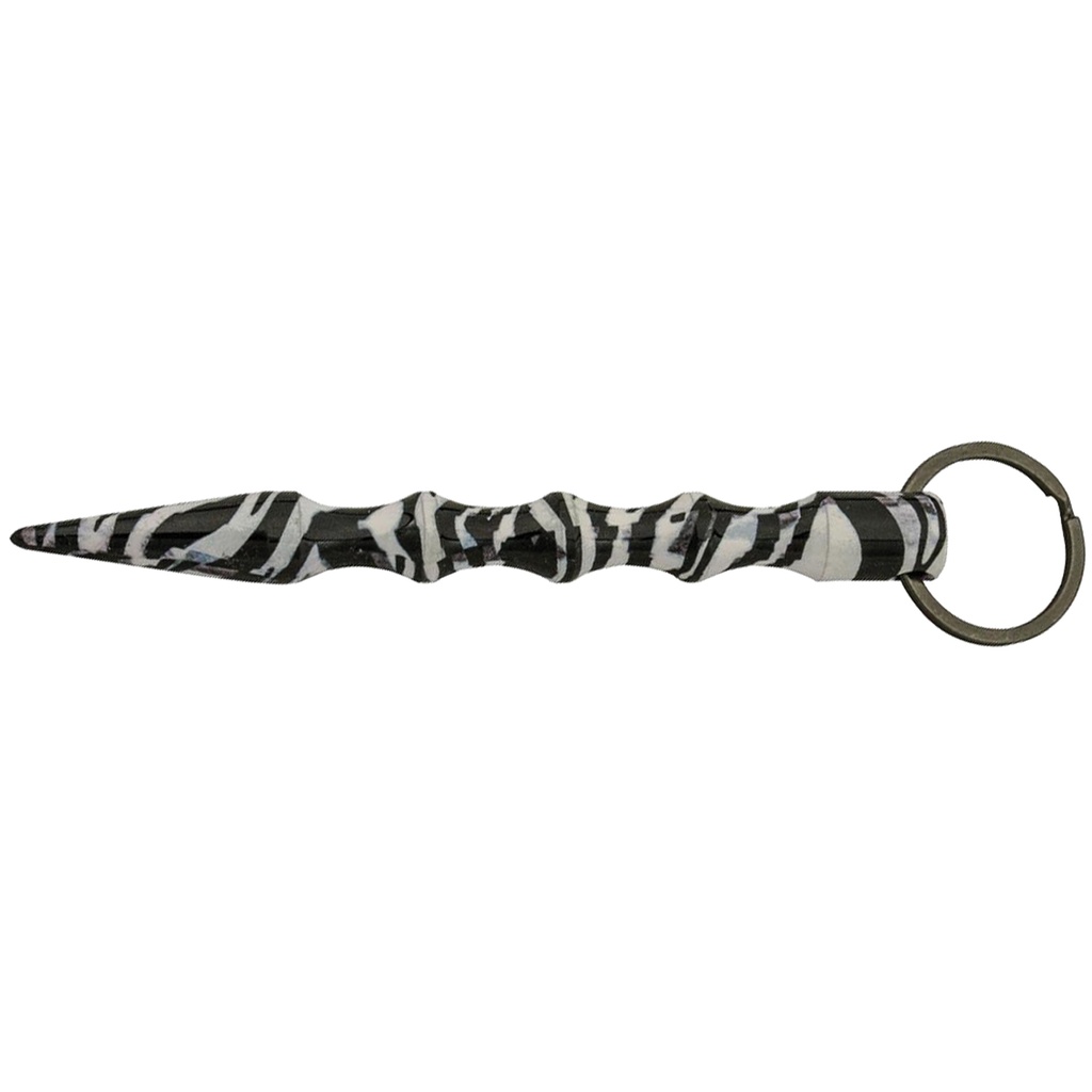 Wild Stripe Impact Kubaton Keychain - Zebra Pattern