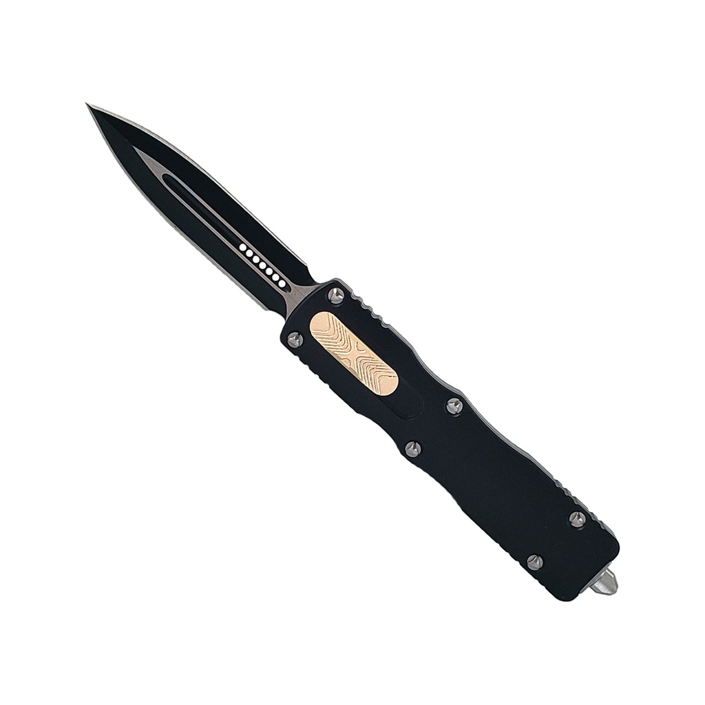 Aero Trigger Blackout OTF Knife - Midnight Black