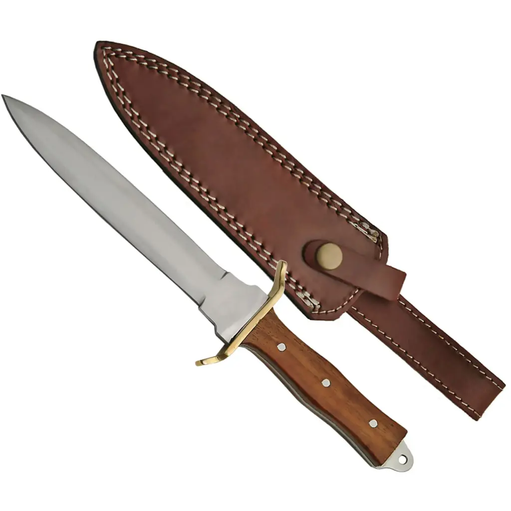 Classic Officer’s Commando Dagger Knife - Wood & Brass