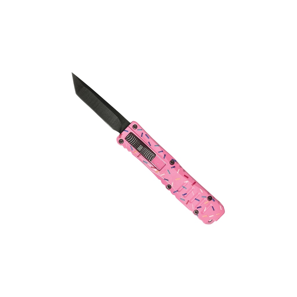 Cupcake Tactical Mini OTF Pocket Knife - Pink Sprinkle