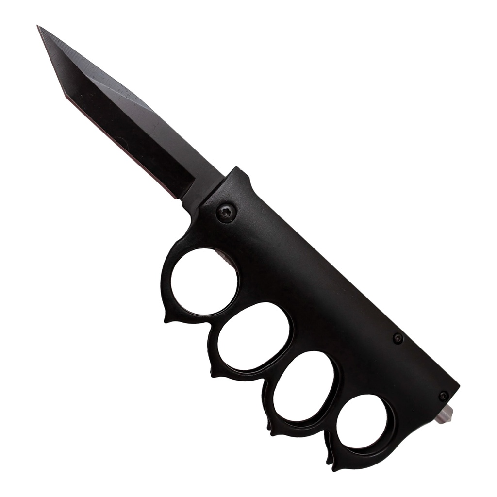 Trench Knife - Black Tanto Assisted Opening