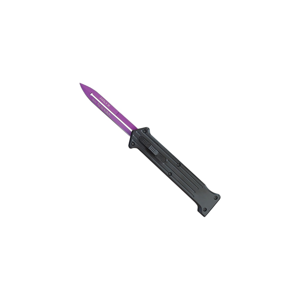 Why So Serious Joker OTF Dagger - Purple Steel