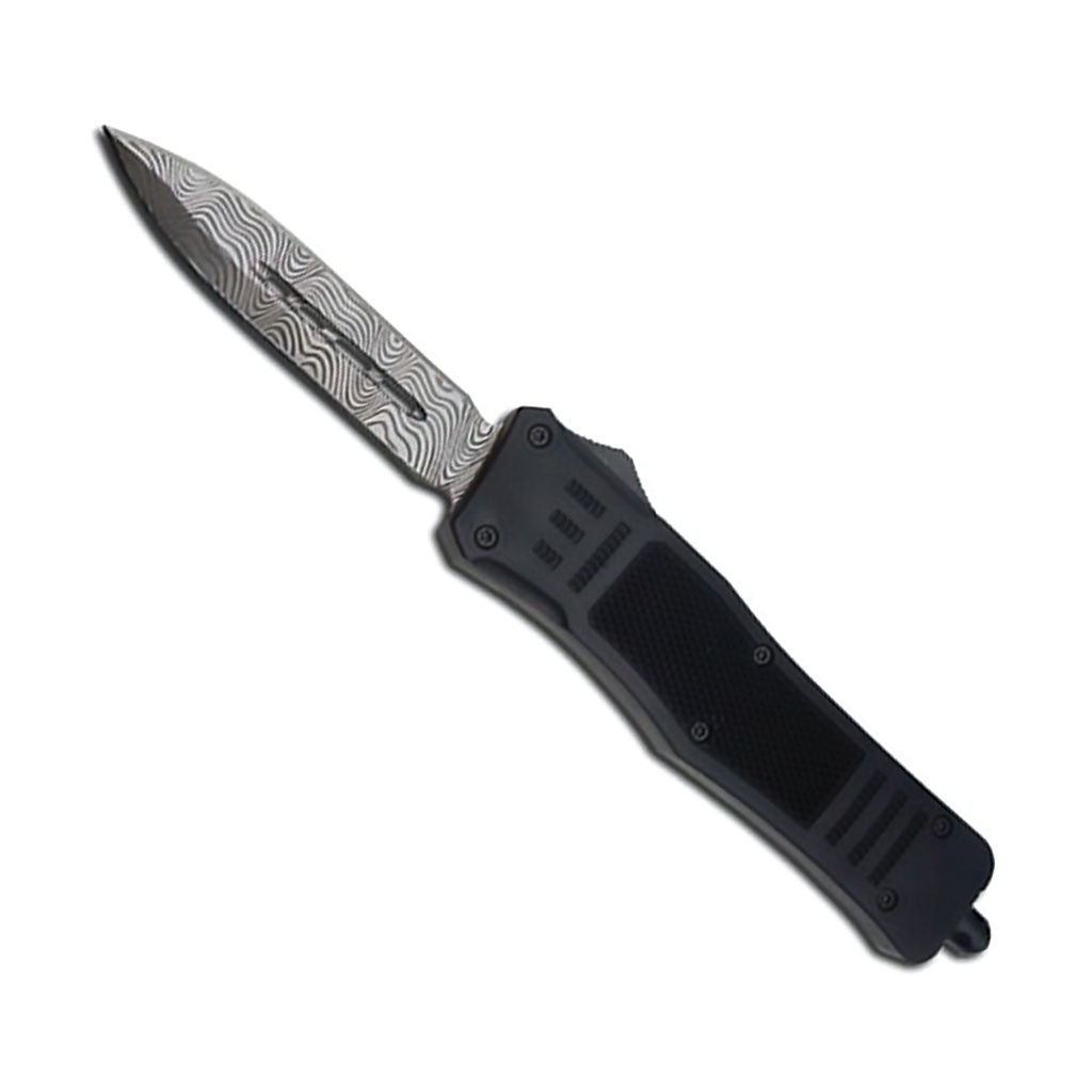 SwiftStrike Damascus OTF Automatic Knife - Compact Precision