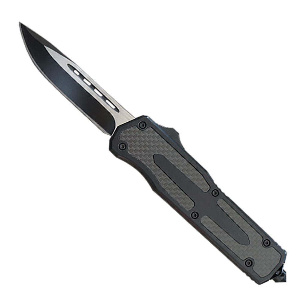 USA Carbon Fiber Insert OTF Knife - Clip Point