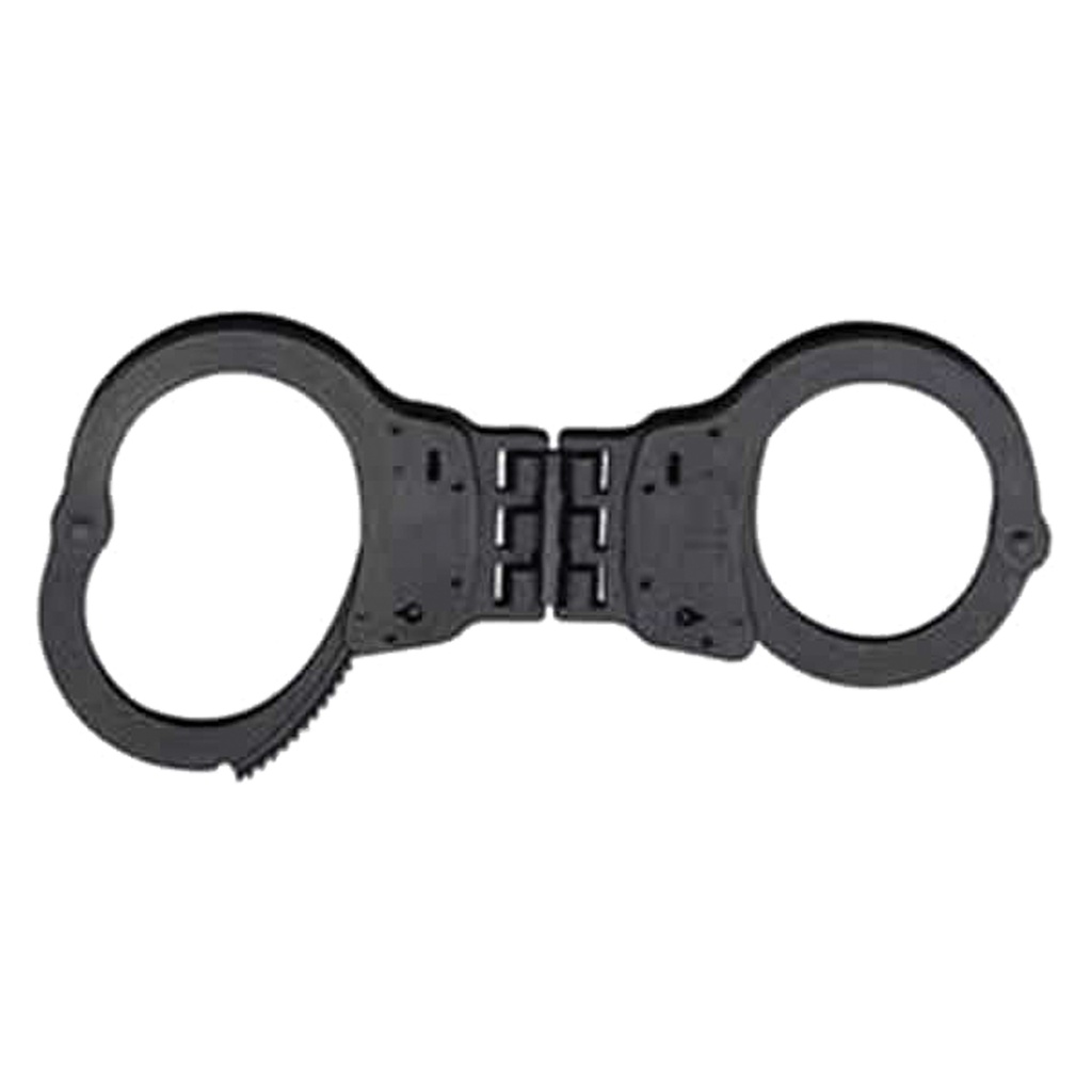 Hinged Control Duty Handcuffs - Black Steel