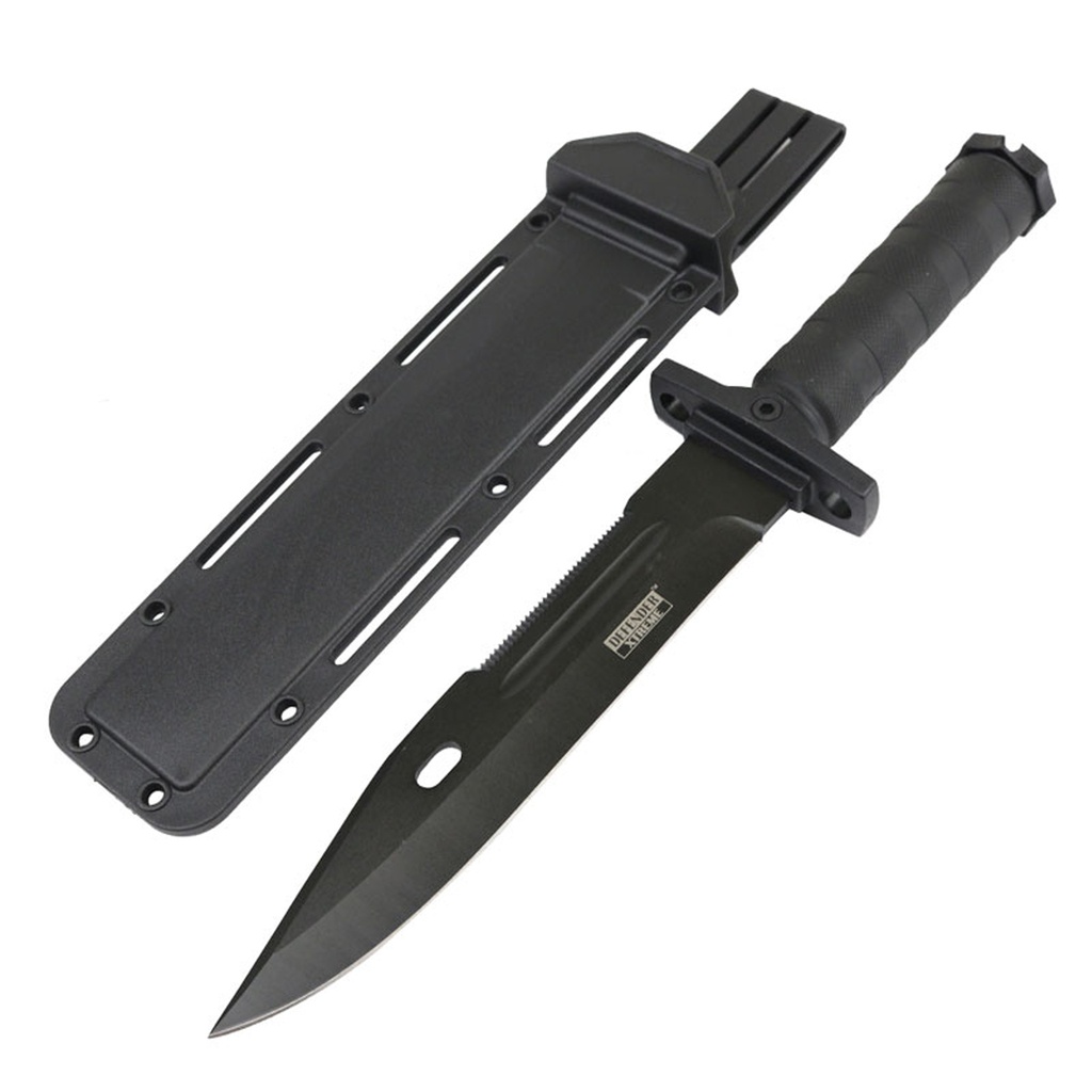 Blackout Field Guardian Hunting Knife - ABS Black