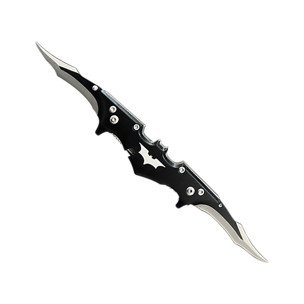 SAMPLE -Shadowstrike Twin-Wing Dual Blade Assisted Knife - Midnight Black