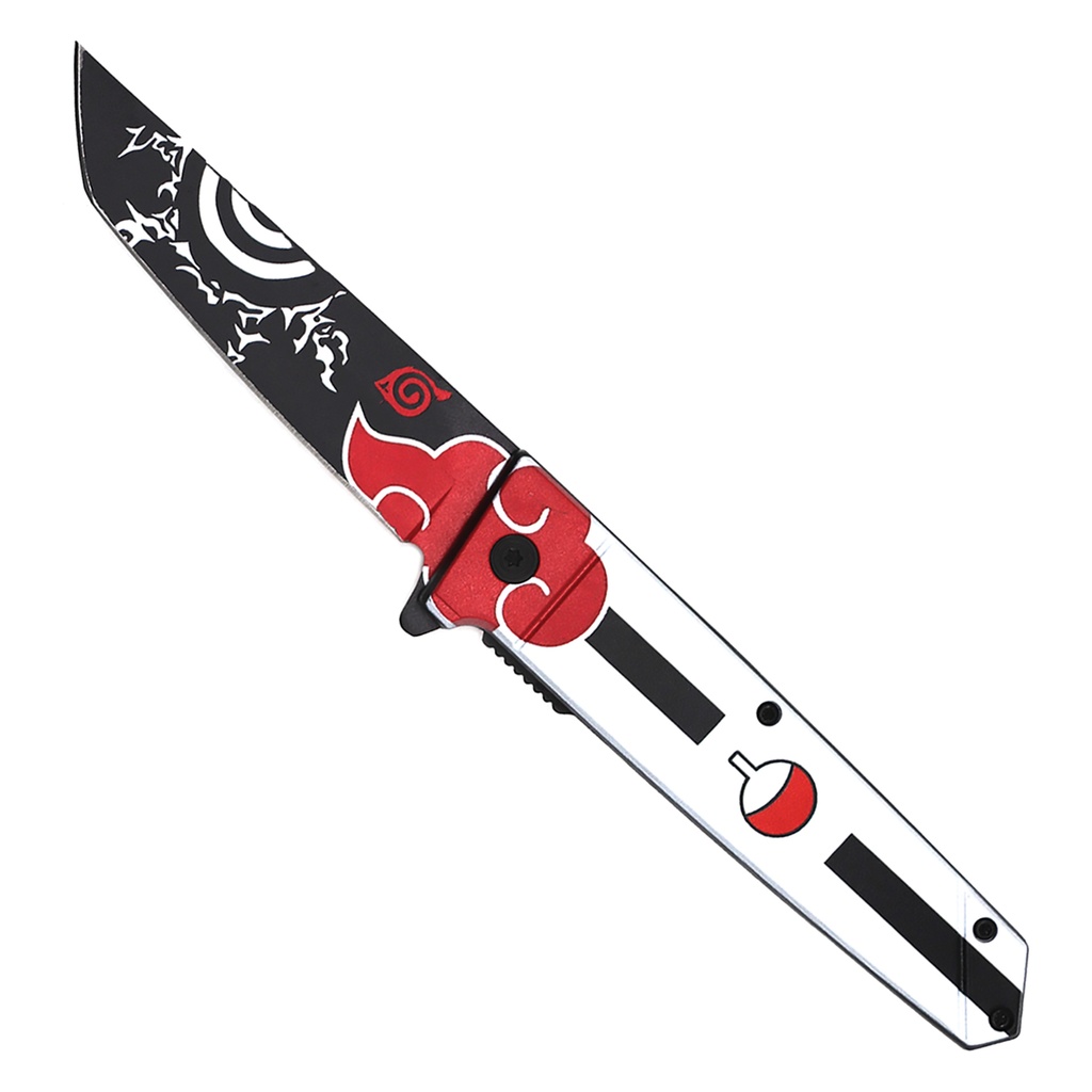 SAMPLE -Samurai Valor Quick-Deploy Tanto Spring Assisted Knife - Black ABS