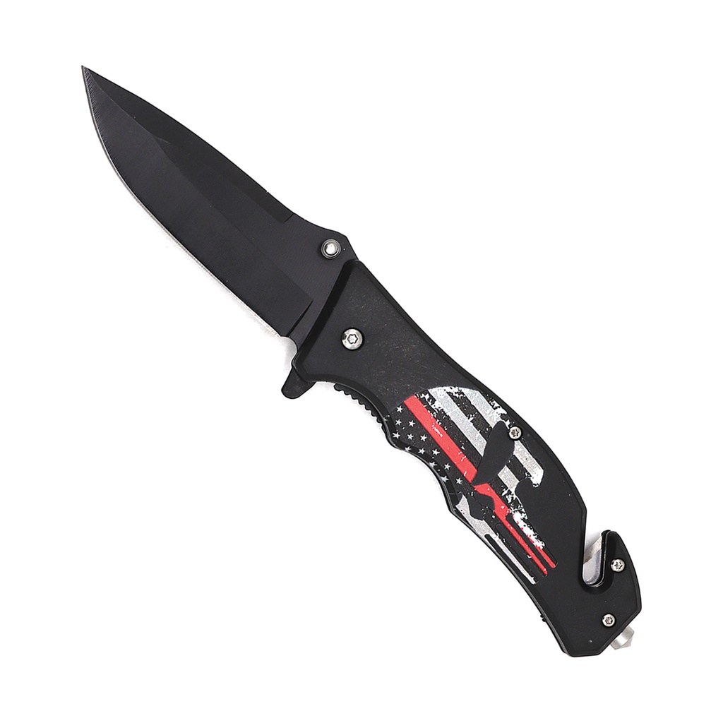 SAMPLE -Patriot Rescue Assisted Opening Knife - Black Blade