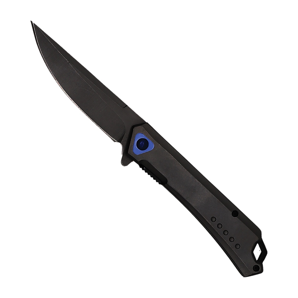 SAMPLE -Halo Point Quick-Deploy EDC Assisted Knife - Black Blade
