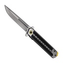 SAMPLE -Urban Signal Quick-Deploy Spring Assisted Knife - Gray/Yellow G10