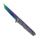 SAMPLE -Dragon Tempest Quick-Deploy Spring Assisted Knife - Rainbow Iridescent