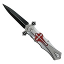 SAMPLE -Responder Cross Rapid-Assist Folding Knife - Black/Red Aluminum